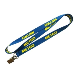 Жаккардовый шнурок с логотипом для бейджа